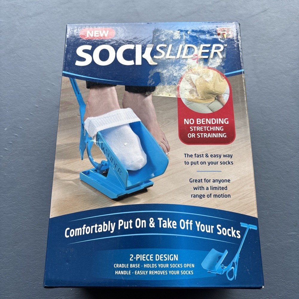 Sock Slider Easy on, Easy off. Sock Aid Kit. Sock Helper Pain Free, No Bending